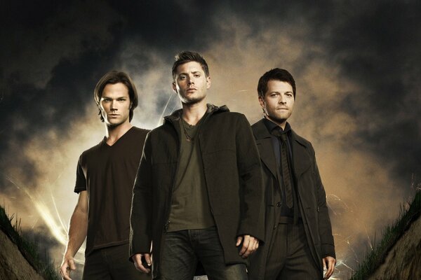 Les trois héros de la série Supernatural