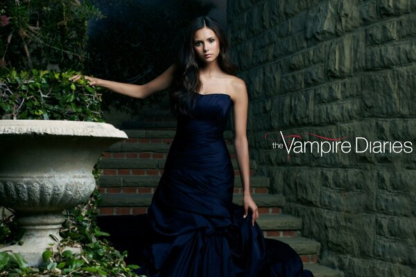 La actriz de la serie the Vampire Diaries Nina Dobrev