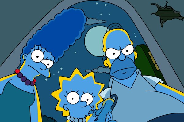 Ein Bild von Simpsons Traum in der Nacht