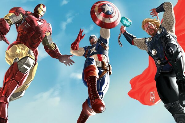 Vendicatori: Capitan America, Iron Man, Thor