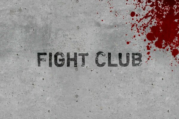 Affiche minimaliste du film Fight Club