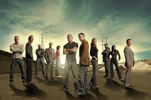 The heroes of the film prison break