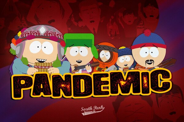 Art per il cartone animato South Park. Pandemia»