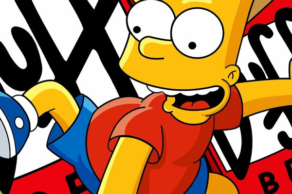 Bart Simpson z kreskówki Simpsonowie