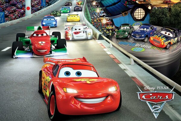 Pista de carreras de coches rayo McQueen