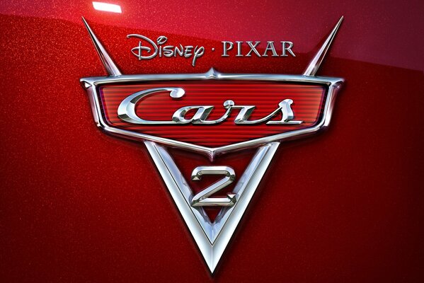 Disney auta Dwa emblemat czerwony