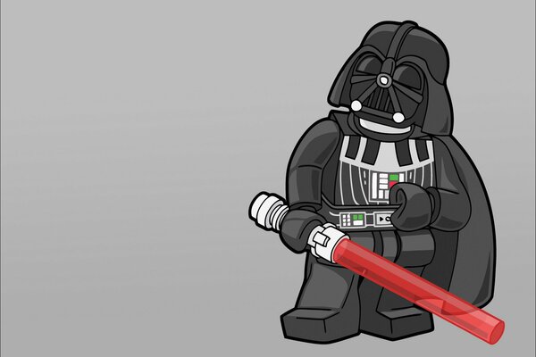 Dari Vader de Star Wars en forma de Lego