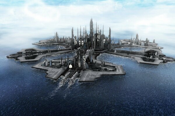 A city in the sea. Stargate