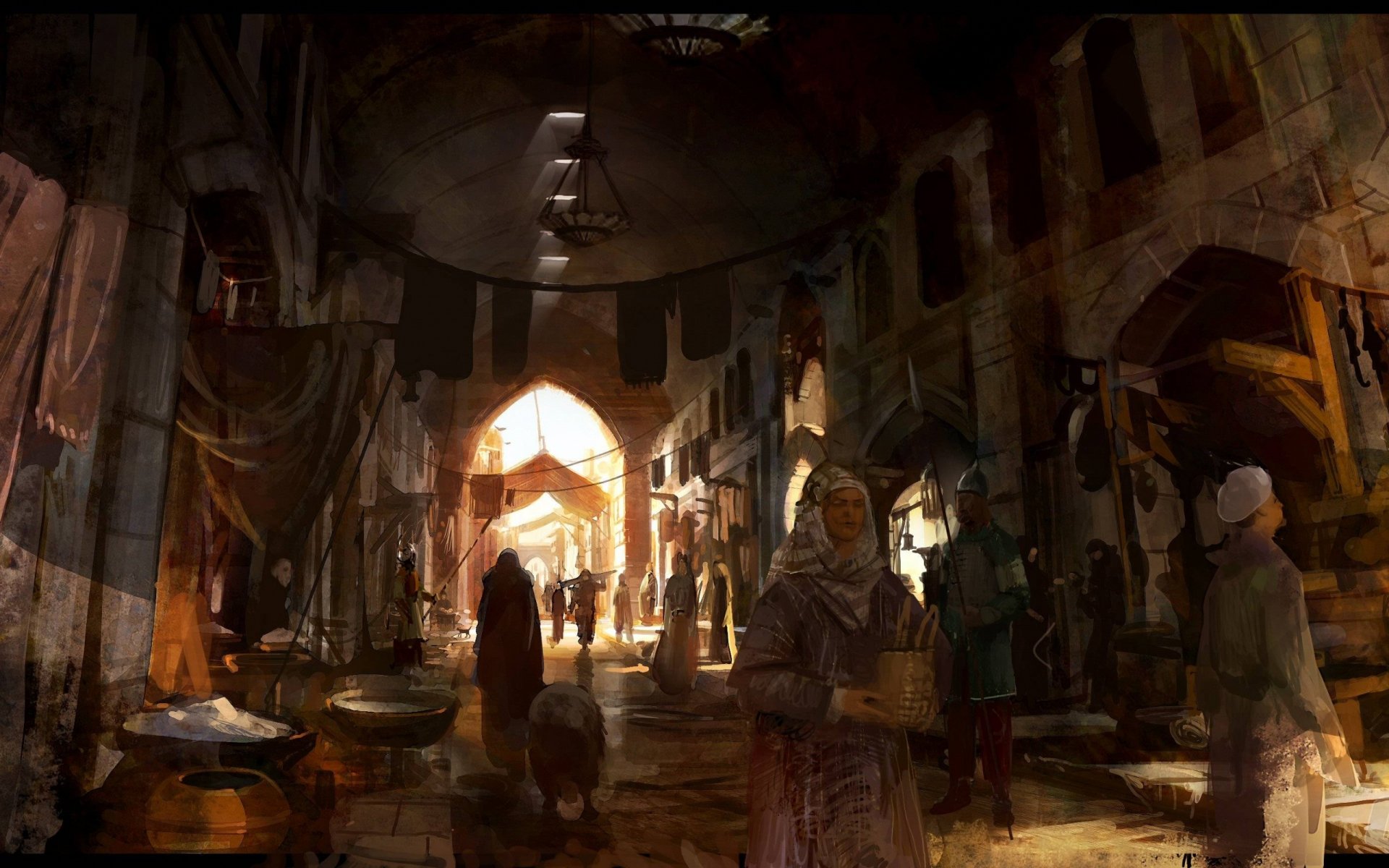 assassins creed market art