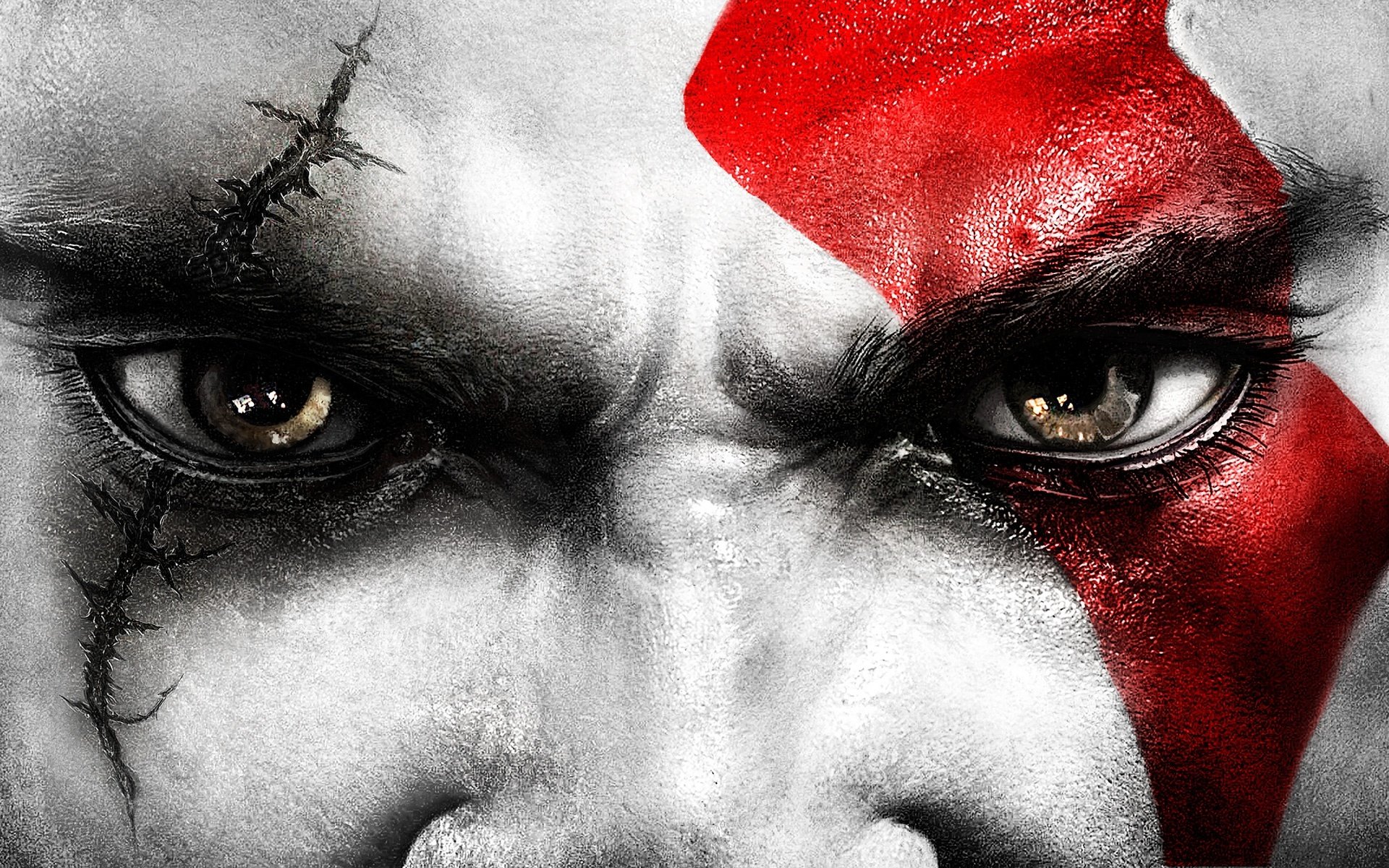 dios de la guerra kratos ojos