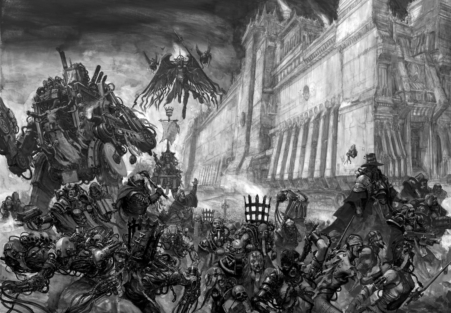 karl kopinski warhammer 40k caccia vedem inquisizione cacciatori adeptus soritas sorelle battaglia