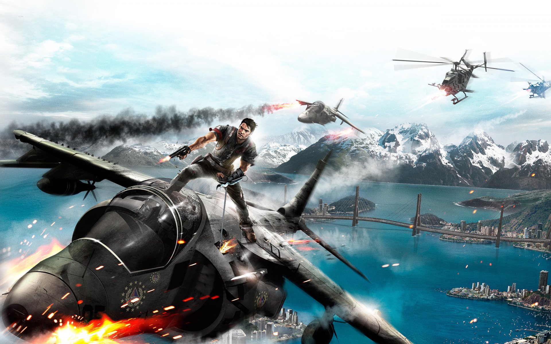 spiel tapete just cause 2 feuer gehen