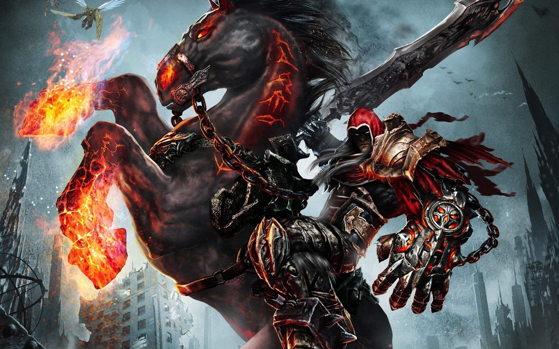 darksiders: wrath guerra cavaliere morte spada