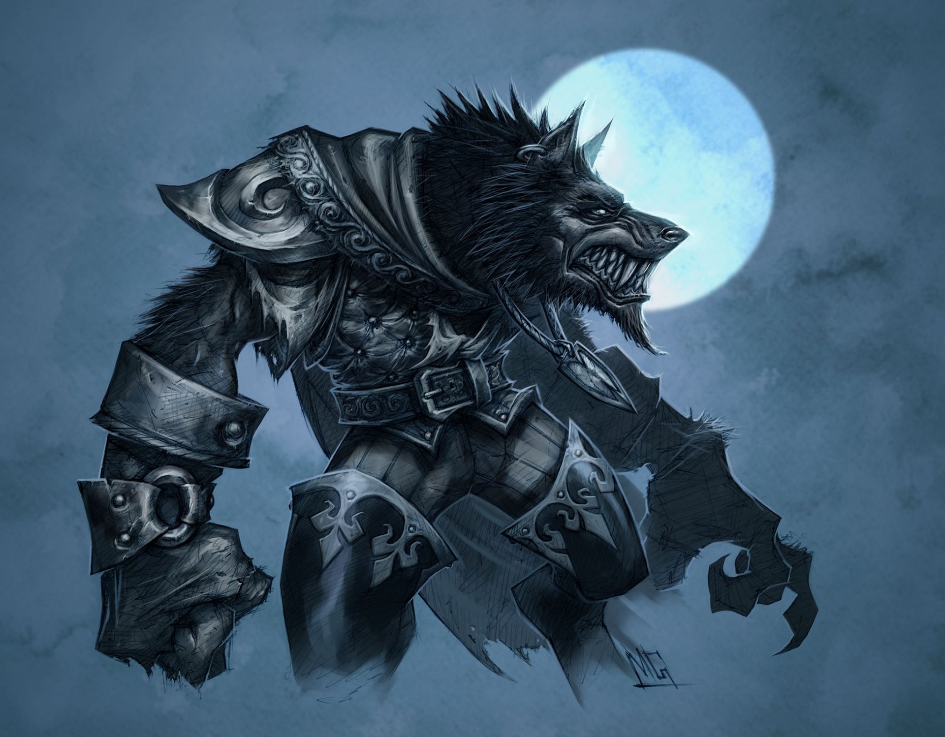 wolf werwolf mond rüstung worgen wow world of warcraft katastrophe