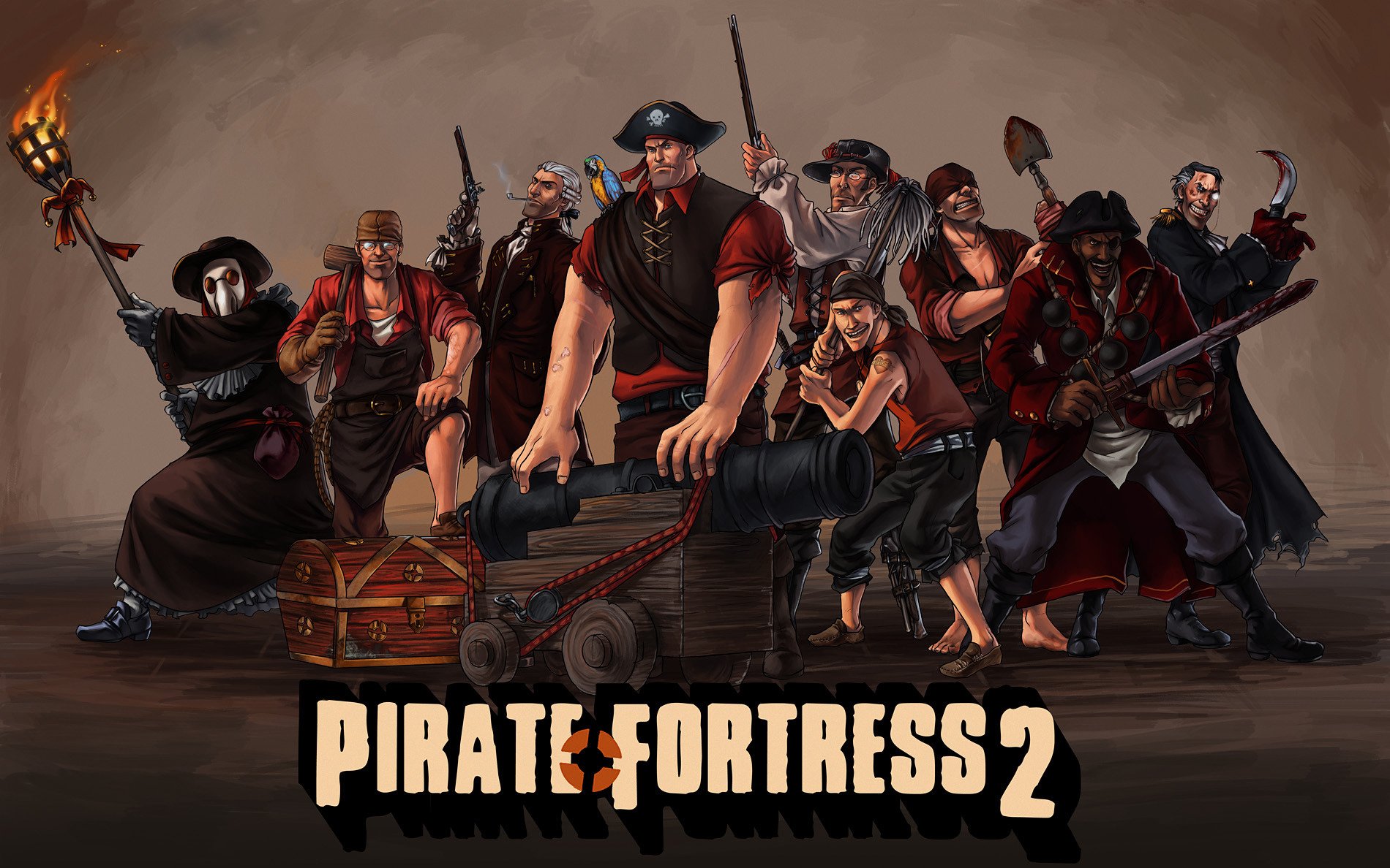 tf2 team fortress 2 fortaleza pirata válvula