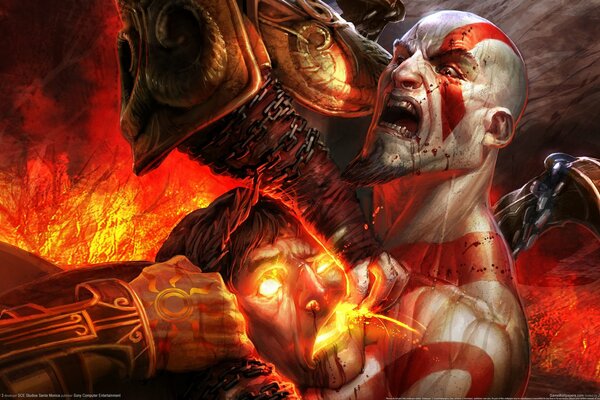 Screenshot from the game god of war 3