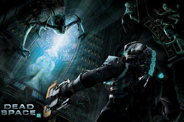 Dead space confrontation with monsters