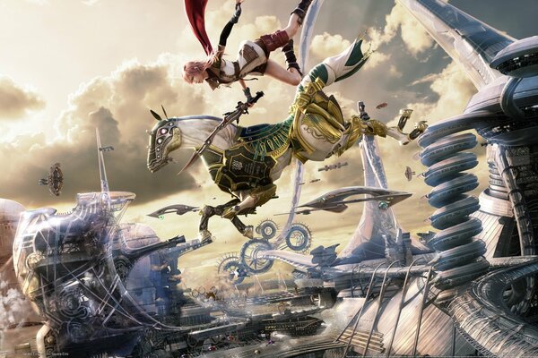 Final Fantasy chica caballo de batalla