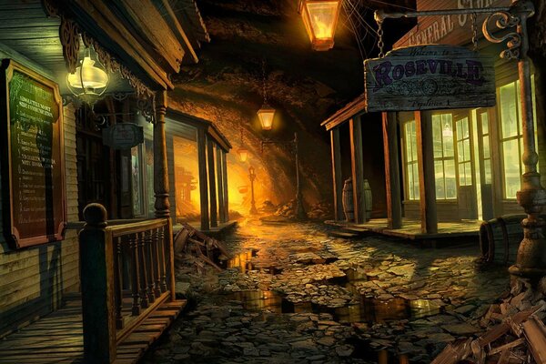 Ein Straßenrahmen aus dem Spiel mystery case files