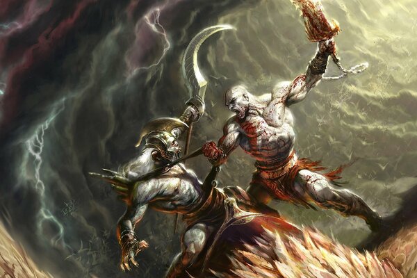 Pantalla de Inicio del juego God of War