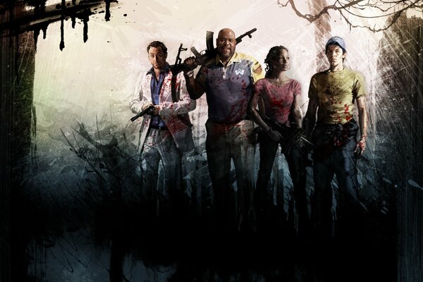 Jeu de survie dans l Apocalypse zombie, donne à visiter une telle otmosphere seulement left 4 dead, un beau jeu