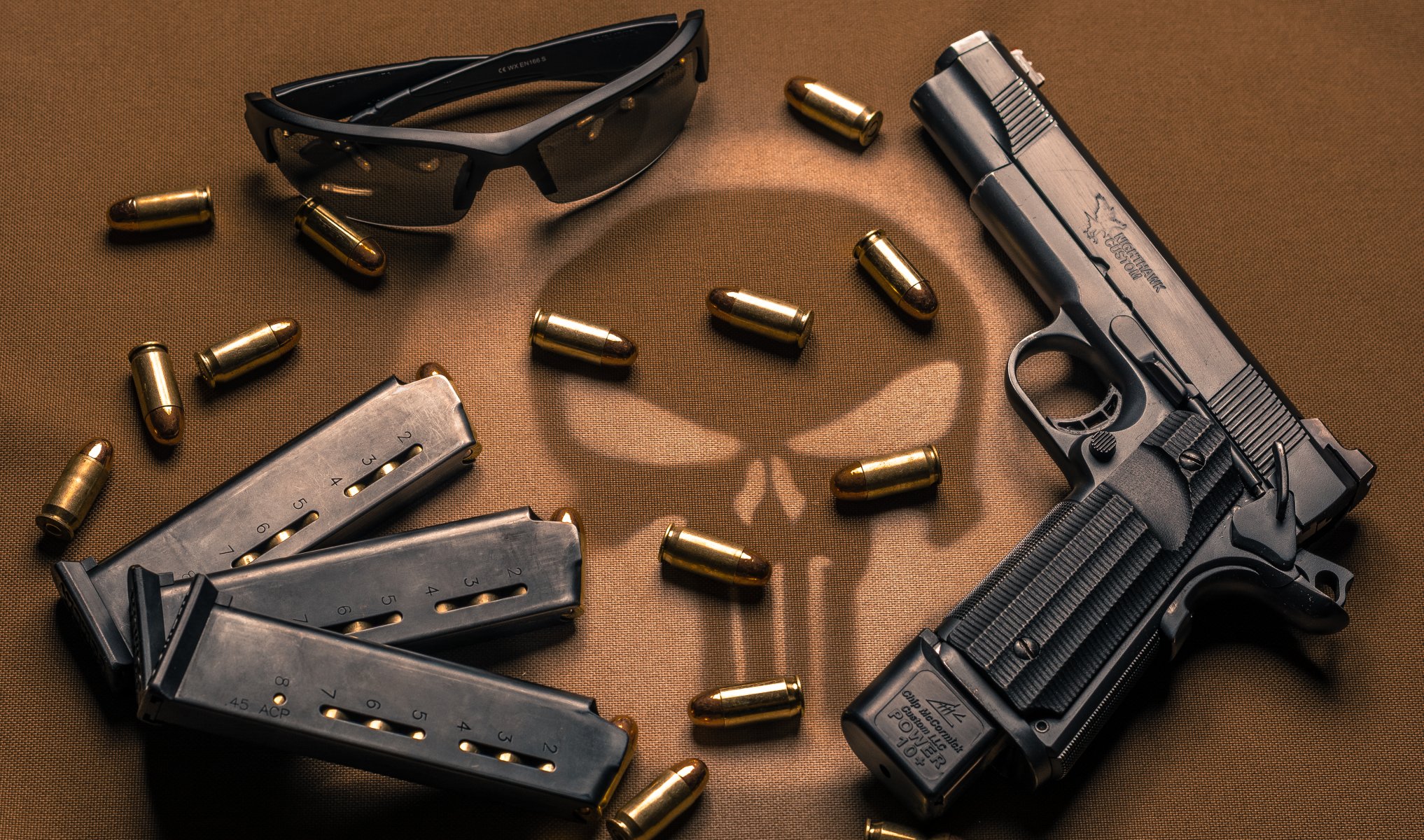 nighthawk personnalisé 9mm semi-automatique pistolet armes magasins munitions