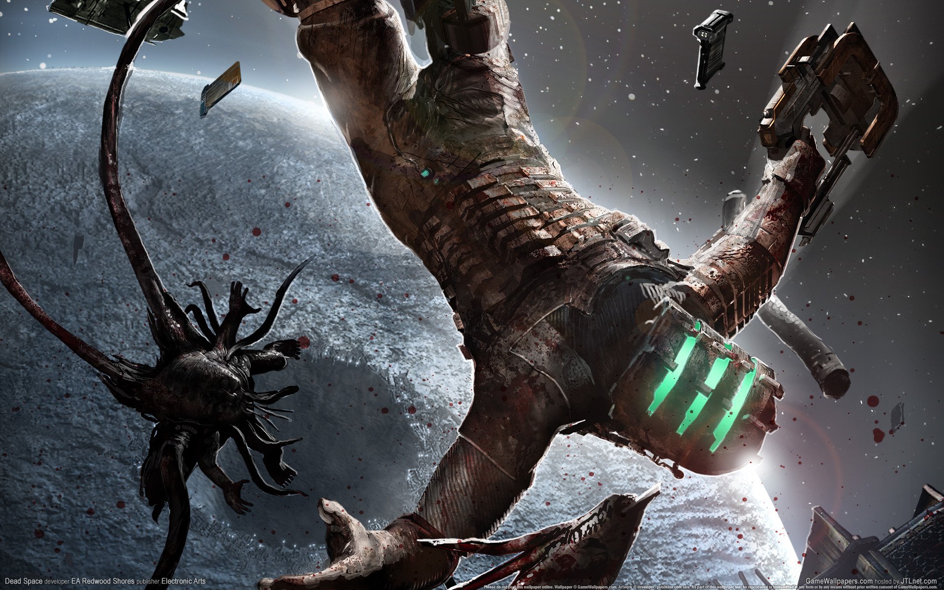 dead space dead space isaac stwór kosmos przestrzeń bezpowietrzna planeta