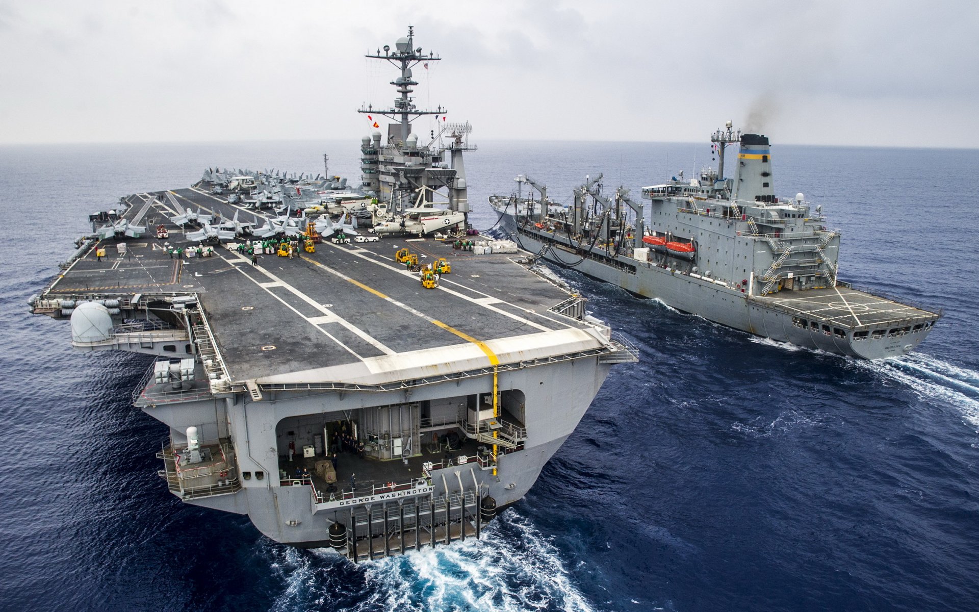 porte-avions george washington cvn 73 navires armes mer