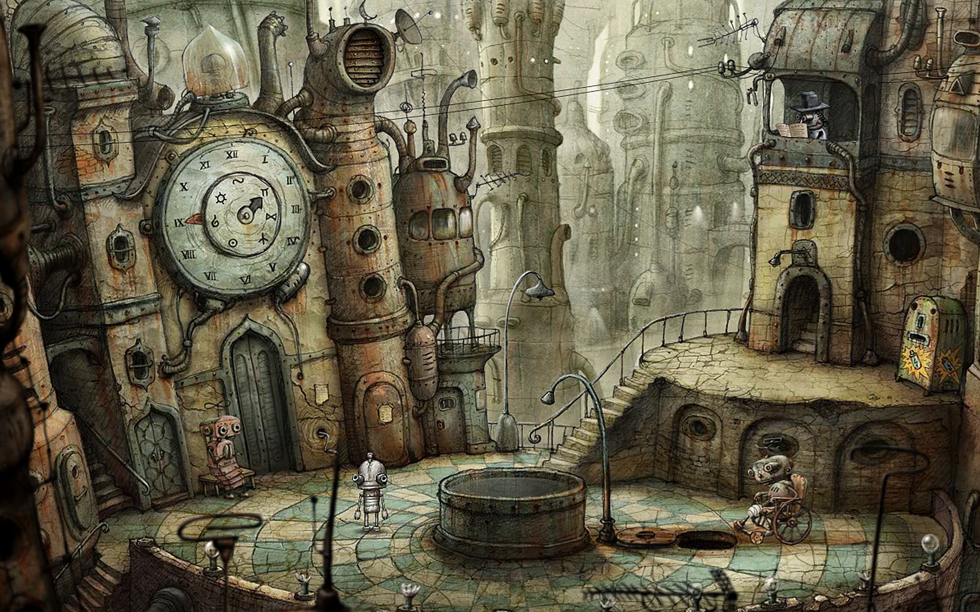 machinarium giochi robot design agarico di mosca