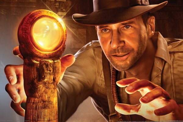 Indiana Jones y el tesoro dibujado imagen