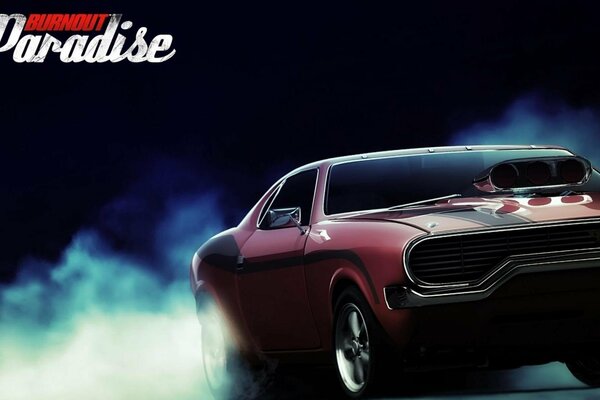 Burnout paradise, auto fantastica, fumo