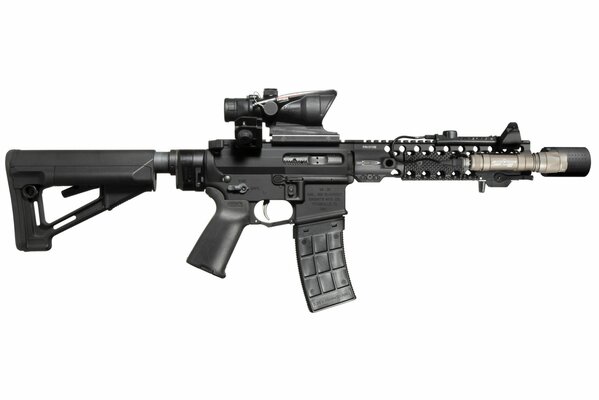 American assault rifle for arming the crew of combat vehicles