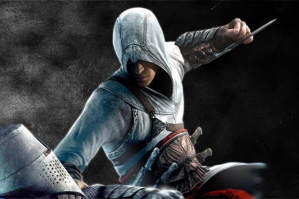 Art wygaszacz ekranu na pulpicie z gry Assassin Creed Ezio