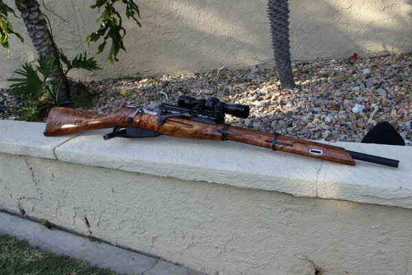 Sniper rifle brown