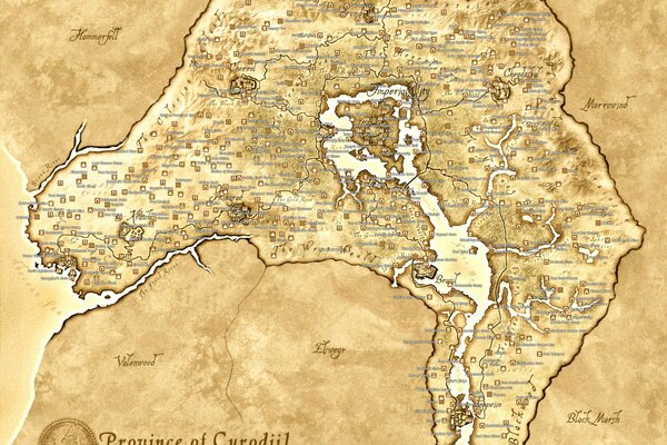 Historical map of the old town