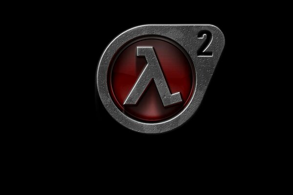 Half-life 2 logo on a black background