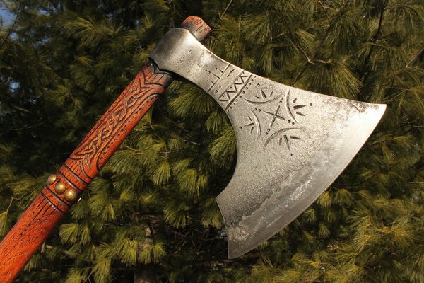 Battle axe, weapon of threat