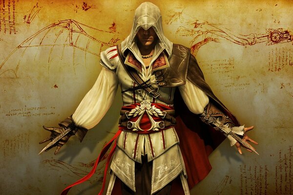 Assassin Creed contro un muro insanguinato