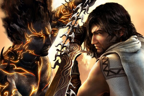 Prince of Persia. Battle with the fire demon