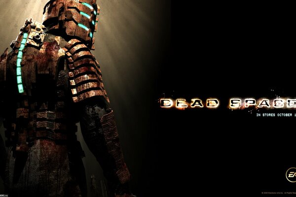 Jeu dead space bataille armure et le sang