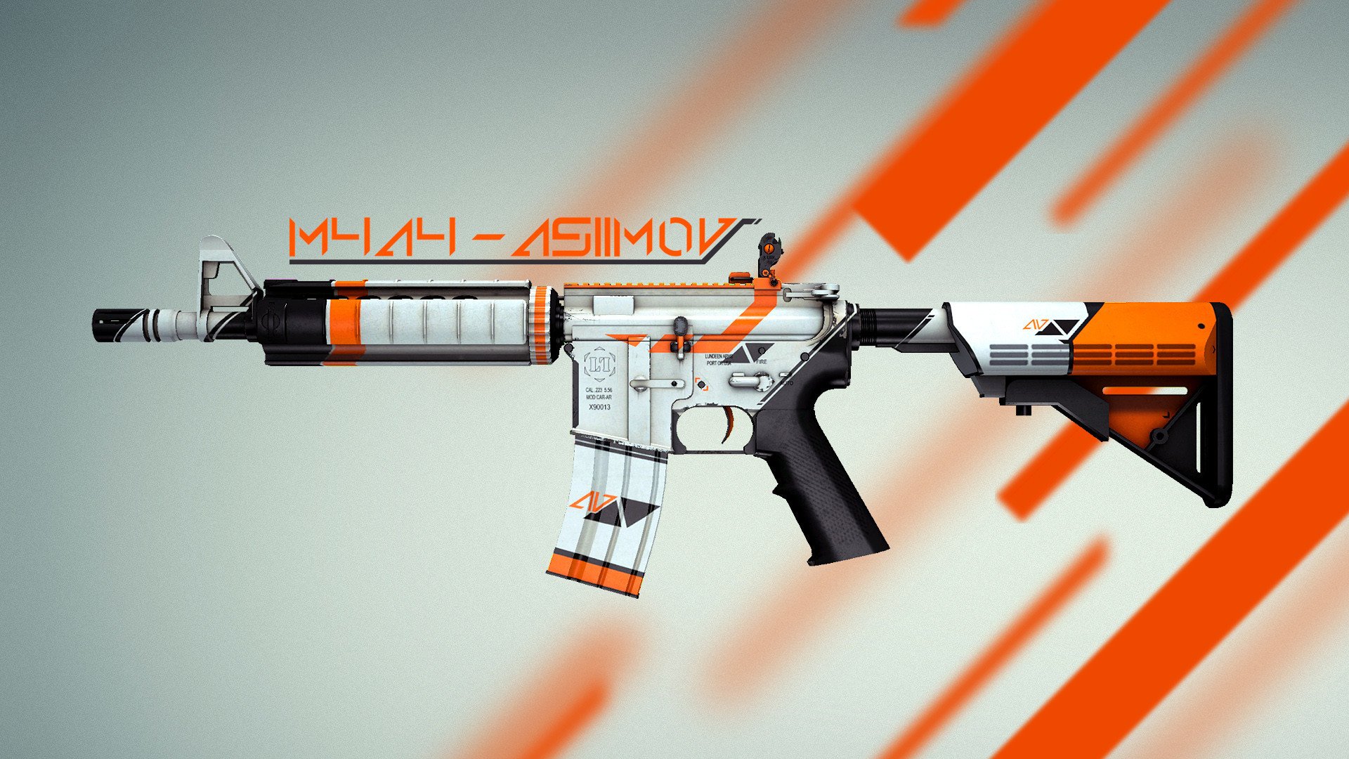 m4a4 asiimov cs:go counter strike global offensive skin