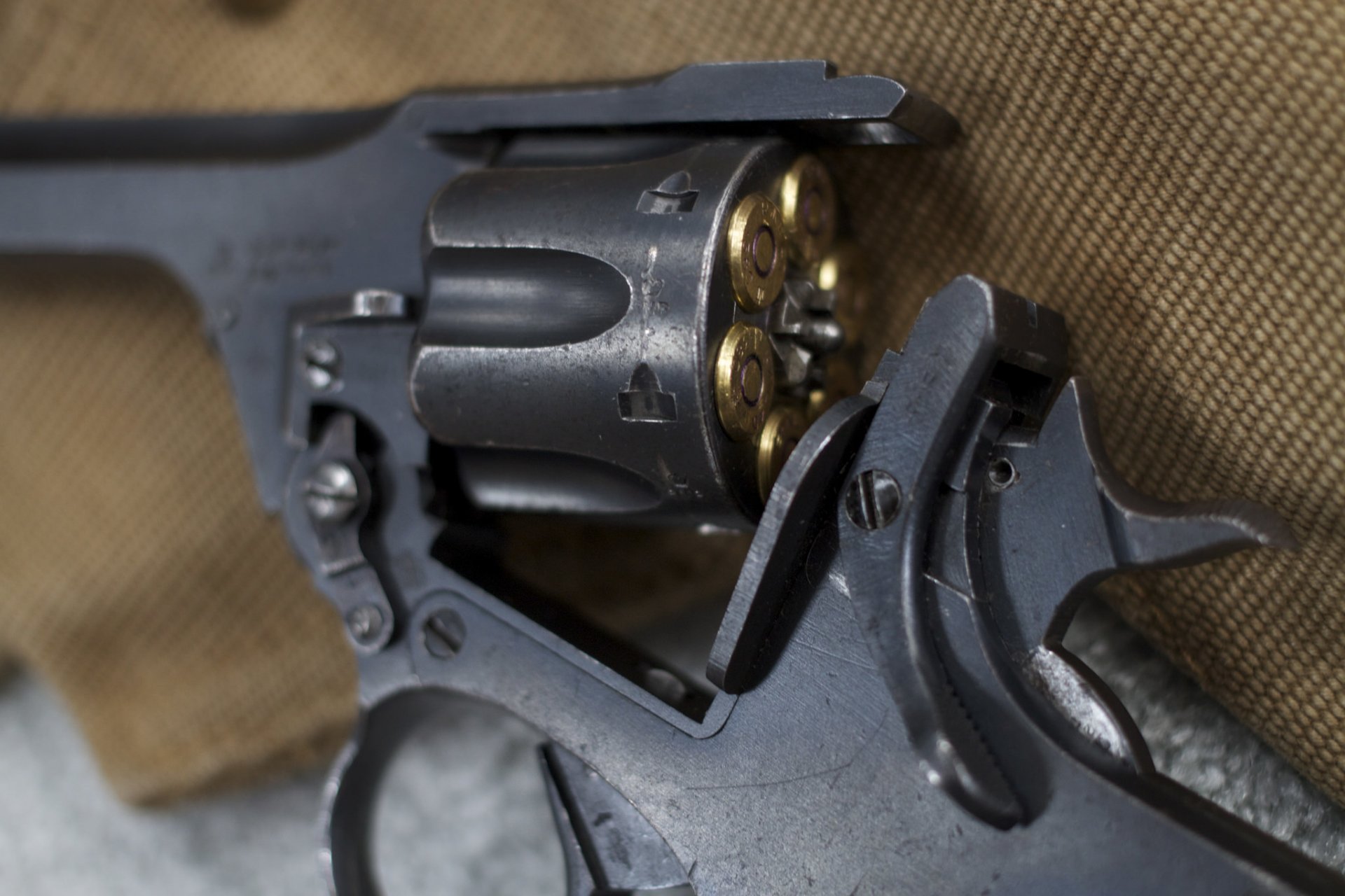 webley & amp; scott revolver armi macro munizioni