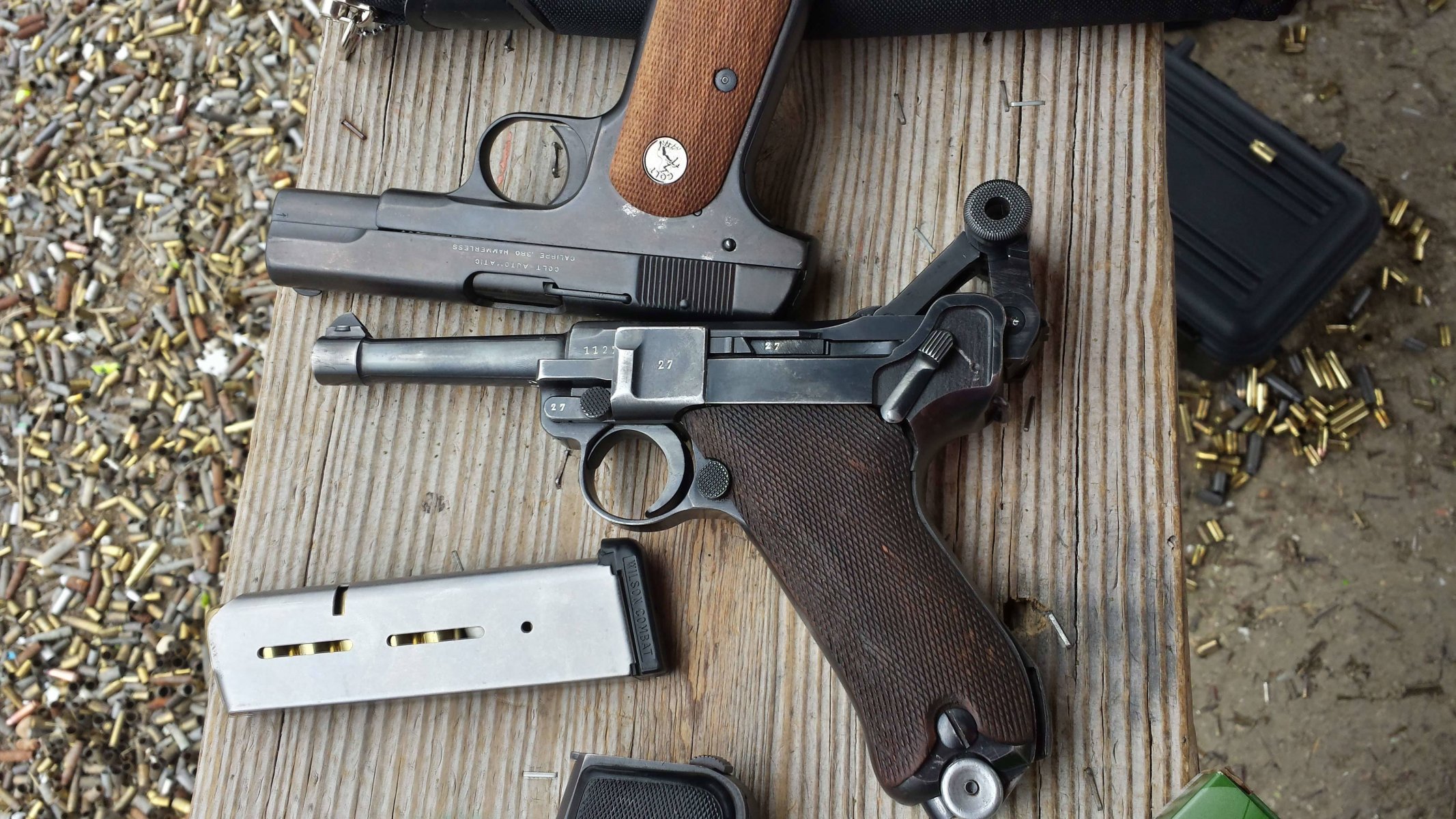 luger p08 m1908 colt guns weapon