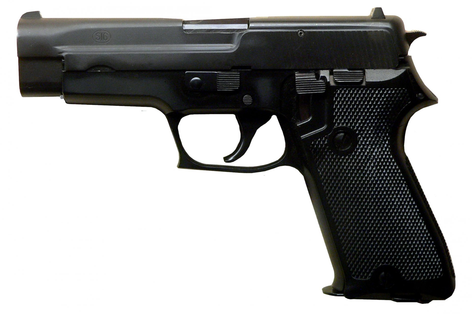 famoso pistola sig-sauer p220 modelo 75 calibre 45 act 43 mm cartucho-9x19 mm 65 mm parabellum 38 super cargador 9 cartuchos longitud armas 198 mm pistola sig sauer - calibre cartuchos-9x19 mm 7 mm 65 mm & quo