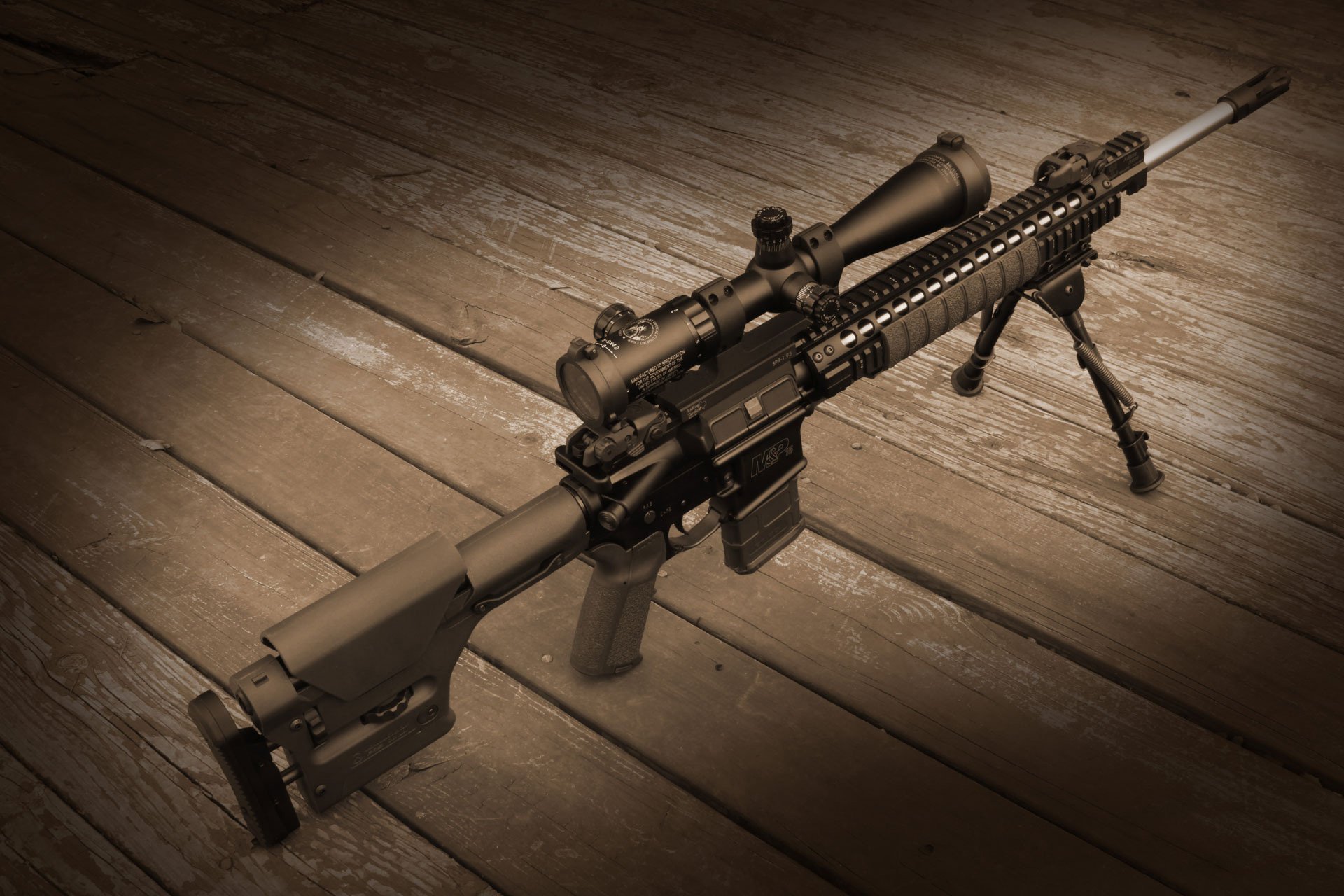 mk12 spr sniper rifle weapon optic