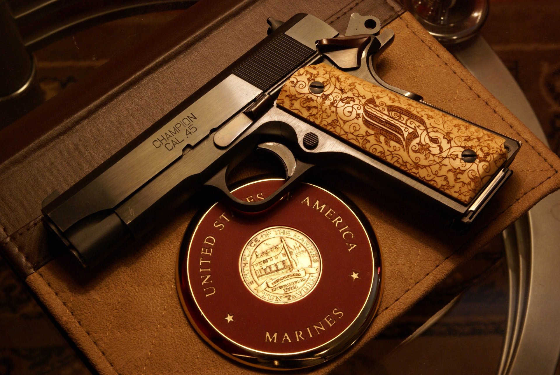 champion de springfield pistolet poignée arme