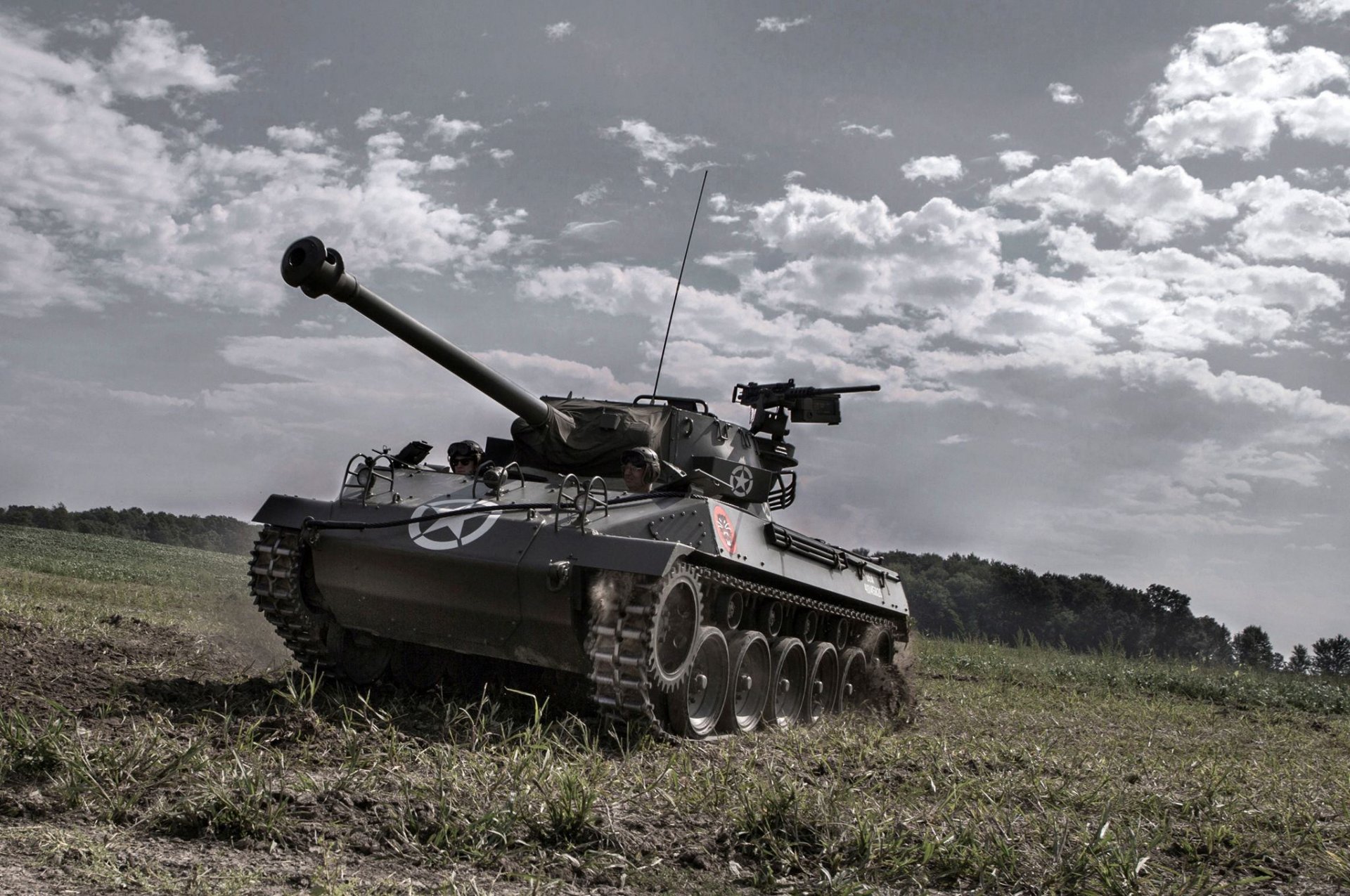 m18 hellcat hexe panzer-kämpfer feld himmel