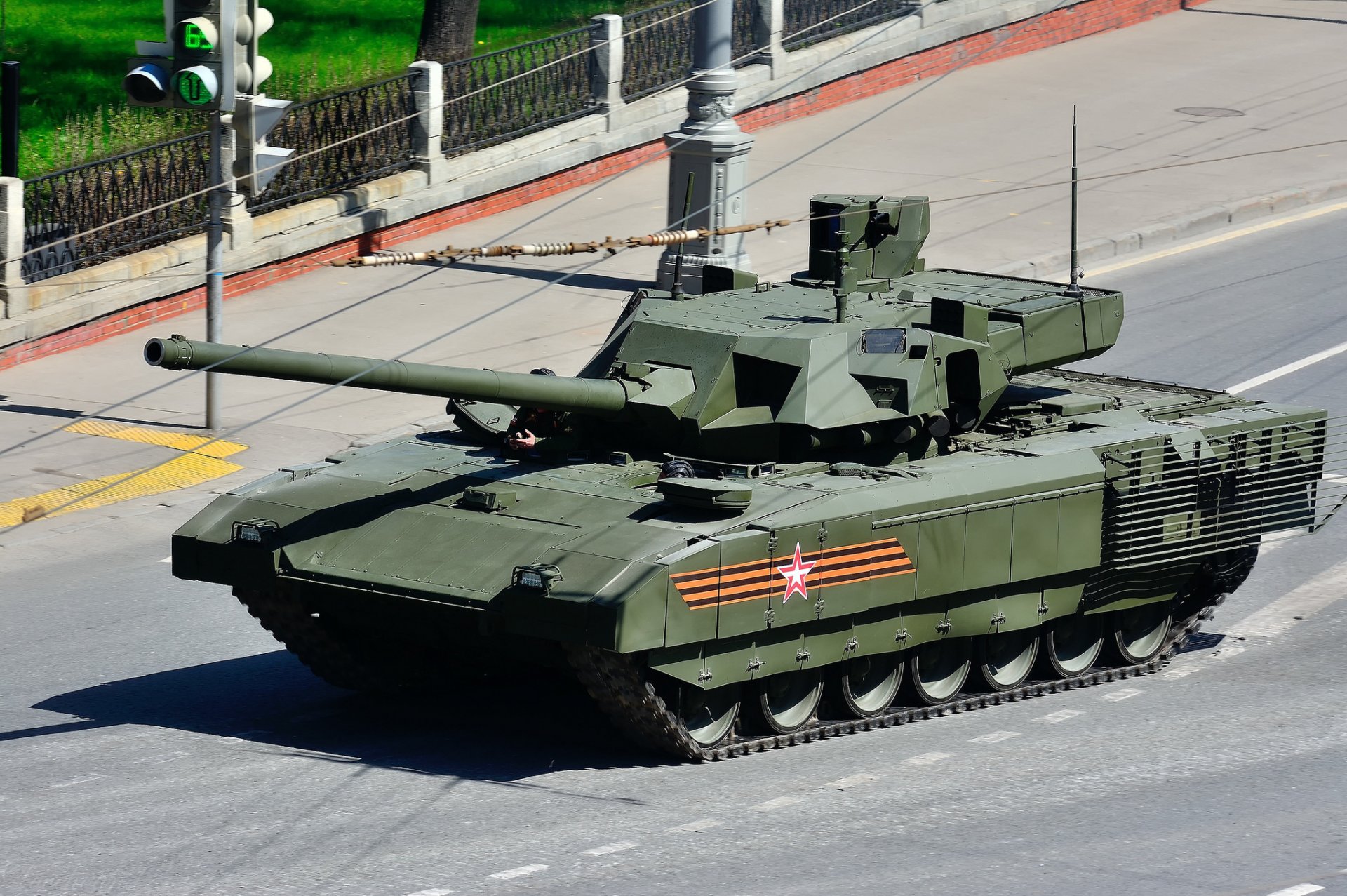 armata t-14 battle tank armored vehicles red square hit