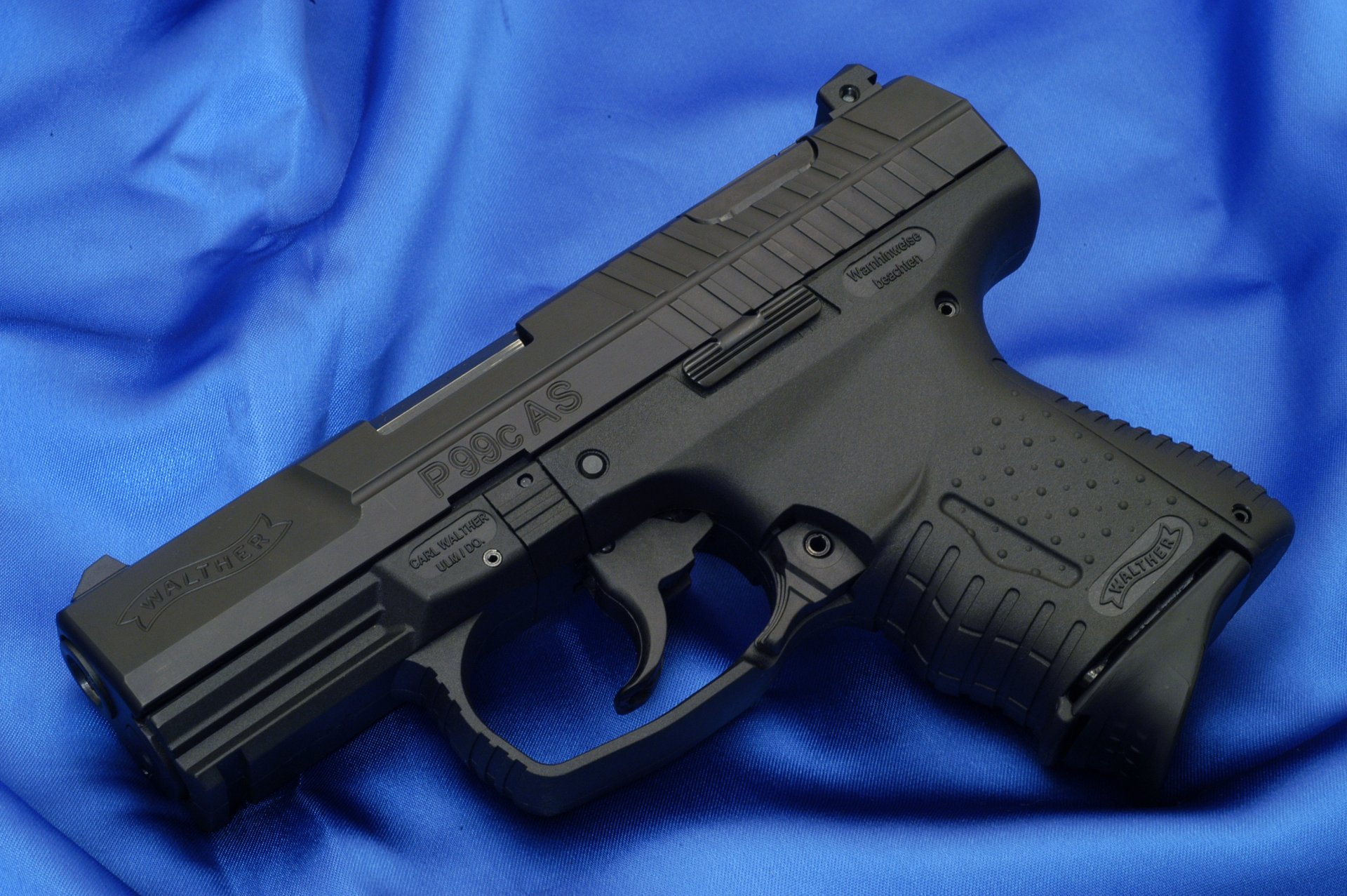 walther p99 compacto azul tela pistola