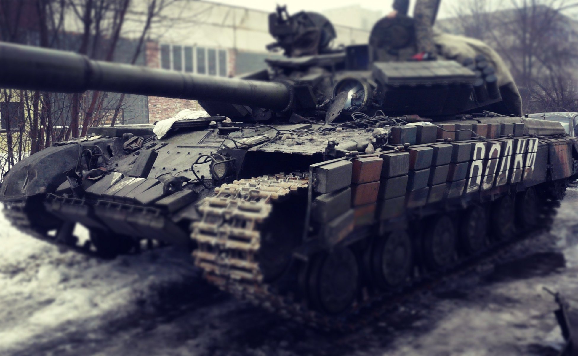 tanque novorossia milicia